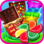 sweet rainbow candy cooking android application logo